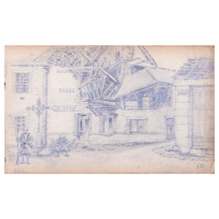 CARNET DE POILU - Album de dessins du poilu Georges Eugène Bernard. c. 1914-1918.