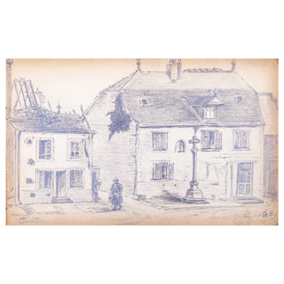 CARNET DE POILU - Album de dessins du poilu Georges Eugène Bernard. c. 1914-1918.