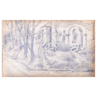 CARNET DE POILU - Album de dessins du poilu Georges Eugène Bernard. c. 1914-1918.