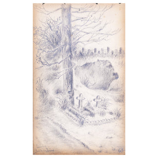 CARNET DE POILU - Album de dessins du poilu Georges Eugène Bernard. c. 1914-1918.