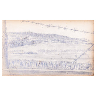 CARNET DE POILU - Album de dessins du poilu Georges Eugène Bernard. c. 1914-1918.