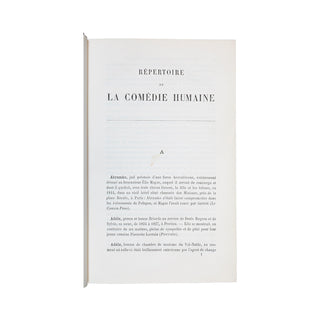 CERFBERR - CHRISTOPHE – Répertoire de la Comédie humaine. 1887.
