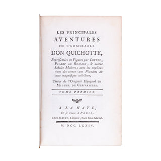 CERVANTES - Les principales aventures de l’admirable Don Quichotte. 1774.