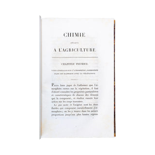 CHAPTAL - Chimie appliquée à l’agriculture. 1823.