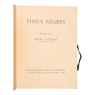 CLOUZOT (Henri) – Tissus nègres. c. 1930.