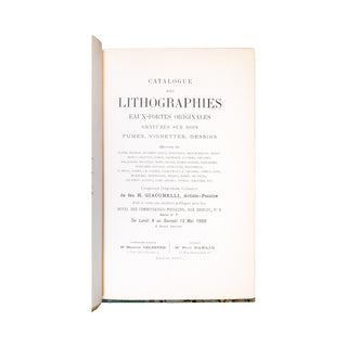 [COLLECTION GIACOMELLI] - Catalogue des Tableaux, Dessins... 1905.