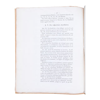 [STATUTS - COLPORTAGE] - Statuts de la confrérie des colporteurs. 1852.