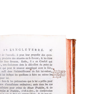 [DE LOLME – MASERE annotations d’après], Constitution de l'Angleterre. 1774.