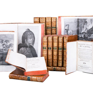 [LES 3 VOYAGES DE COOK - ENSEMBLE DE 20 VOLUMES] - 1774-1785.