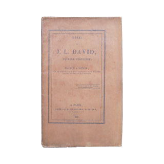 COUPIN – Essai sur J. L. David, peintre d'Histoire. 1827.