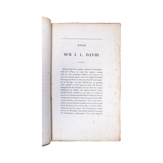COUPIN – Essai sur J. L. David, peintre d'Histoire. 1827.
