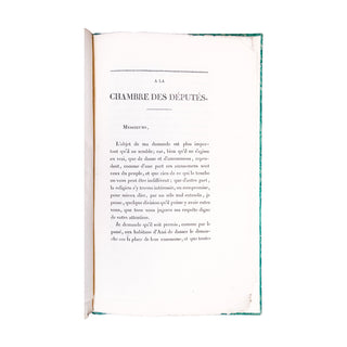 COURIER - Pétition pour des villageois que l’on empêche de danser. 1822.