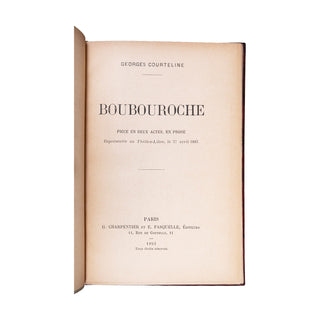 COURTELINE (Georges) - Boubouroche. 1893.