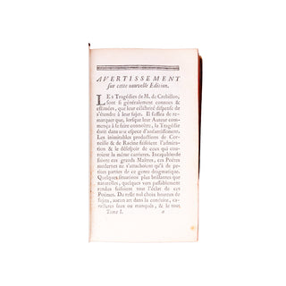 CRÉBILLON - Les Œuvres de Monsieur de Crébillon. 1754.