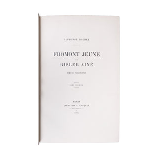 DAUDET (Alphonse) - Fromont jeune et Risler Ainé. 1885.