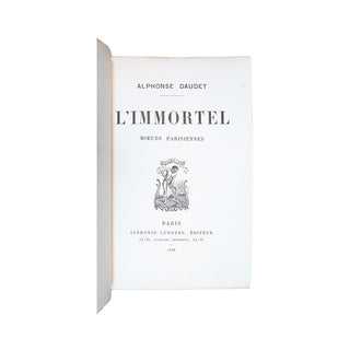 DAUDET (Alphonse) - L’Immortel. 1888.