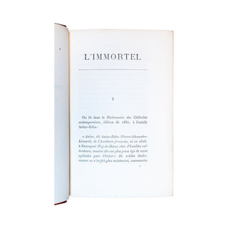 DAUDET (Alphonse) - L’Immortel. 1888.