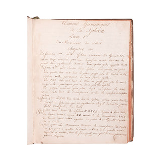 DELISLE (Joseph-Nicolas) - Traité de la Sphère. 1727.