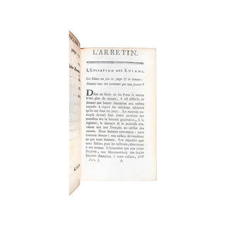 [DU LAURENS (Abbé Joseph)] - L’Arretin. 1763.