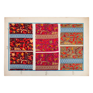 [TEXTILE] - Ensemble d’échantillons de soierie. XIXe siècle.