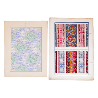 [TEXTILE] - Ensemble d’échantillons de soierie. XIXe siècle.