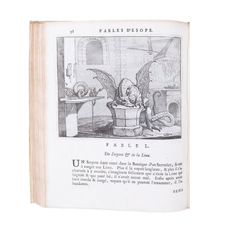 ÉSOPE - LESTRANGE (Robert de) - [BARLOW (Francis) ill.] - Les fables. 1714.
