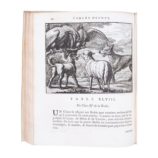 ÉSOPE - LESTRANGE (Robert de) - [BARLOW (Francis) ill.] - Les fables. 1714.