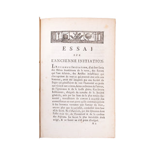 D. L. P. - Essai sur l’ancienne initiation. 1785.
