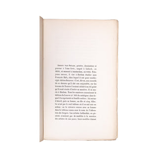 FAUCHEUX – Catalogue raisonné des estampes d'Adrien van Ostade. 1862.