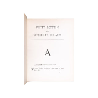[FÉNÉON - MÉTÉNIER - MORÉAS - ADAM] – Petit Bottin des Lettres et des Arts. 1886.