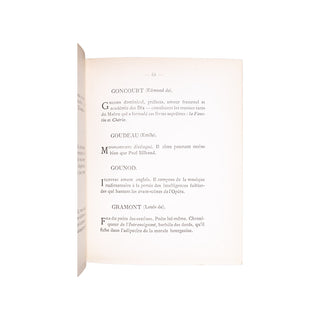 [FÉNÉON - MÉTÉNIER - MORÉAS - ADAM] – Petit Bottin des Lettres et des Arts. 1886.