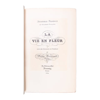 FRANCE (Anatole) -  Le petit Pierre. [Avec :] La Vie en fleur. 1923-1924.