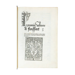 FROISSART (Jehan) - Croniques. 1518.