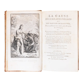 FROSSARD (Benjamin-Sigismond) - La cause des esclaves nègres et des habitants de la guinée. 1789.