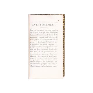 GARNIER-DESCHÊNES - La Coutume de Paris, mise en vers. 1787.