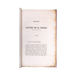 GIRAUD – De la réorganisation de l’École des beaux-arts – Réponse à la lettre de M. Ingres. 1864.