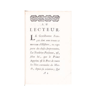[GODARD DE BEAUCHAMPS] - Histoire du prince Apprius. 1729.