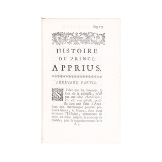 [GODARD DE BEAUCHAMPS] - Histoire du prince Apprius. 1729.