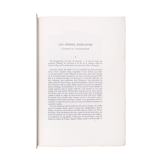GONCOURT (Edmond de) - Les frères Zemganno. 1921.