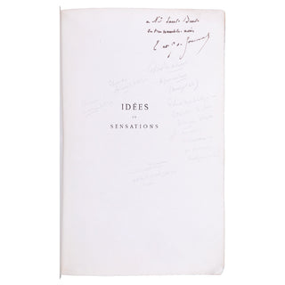 GONCOURT (Edmond et Jules) - Idées et sensations. 1866.