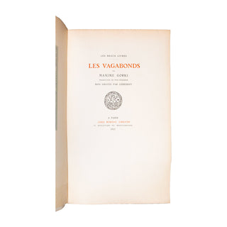 GORKI (Maxime) – Les Vagabonds. 1921.
