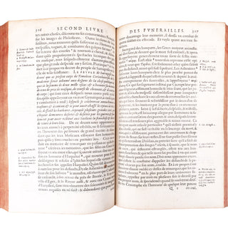 GUICHARD - Funérailles & diverses manières d’ensevelir des Rommains, Grecs, & autres. 1581.