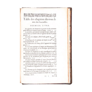 GUICHARD - Funérailles & diverses manières d’ensevelir des Rommains, Grecs, & autres. 1581.