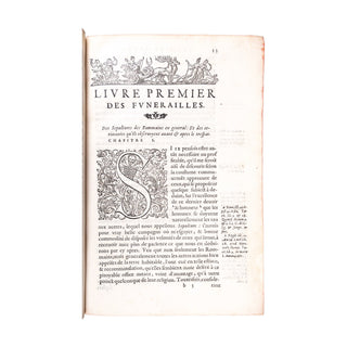 GUICHARD - Funérailles & diverses manières d’ensevelir des Rommains, Grecs, & autres. 1581.