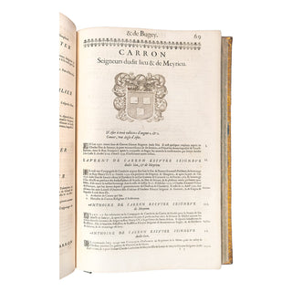 GUICHENON (Samuel) - Histoire de Bresse et Bugey. 1650.