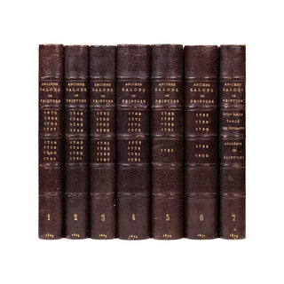 GUIFFREY - Collection des livrets des anciennes expositions depuis 1673 jusqu’en 1800. 1869-1873.