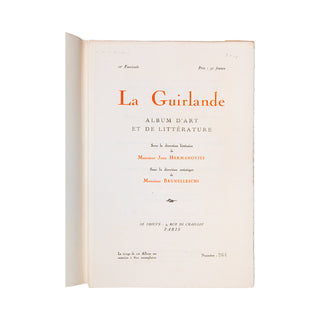 La guirlande. Album d’art et de littérature. 10e fascicule. 1921.