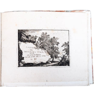 HANSON (Jean-Joseph) - Cahier de diverses vues. Seconde moitié du XVIIIe siècle.