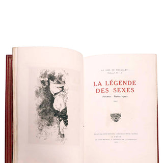 HARAUCOURT (Edmond) – La Légende des Sexes. 1882.