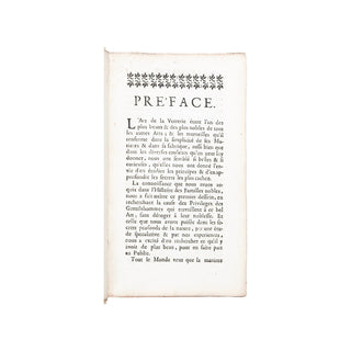 HAUDICQUER DE BLANCOURT (Jean) - De L’art de la verrerie. 1697.